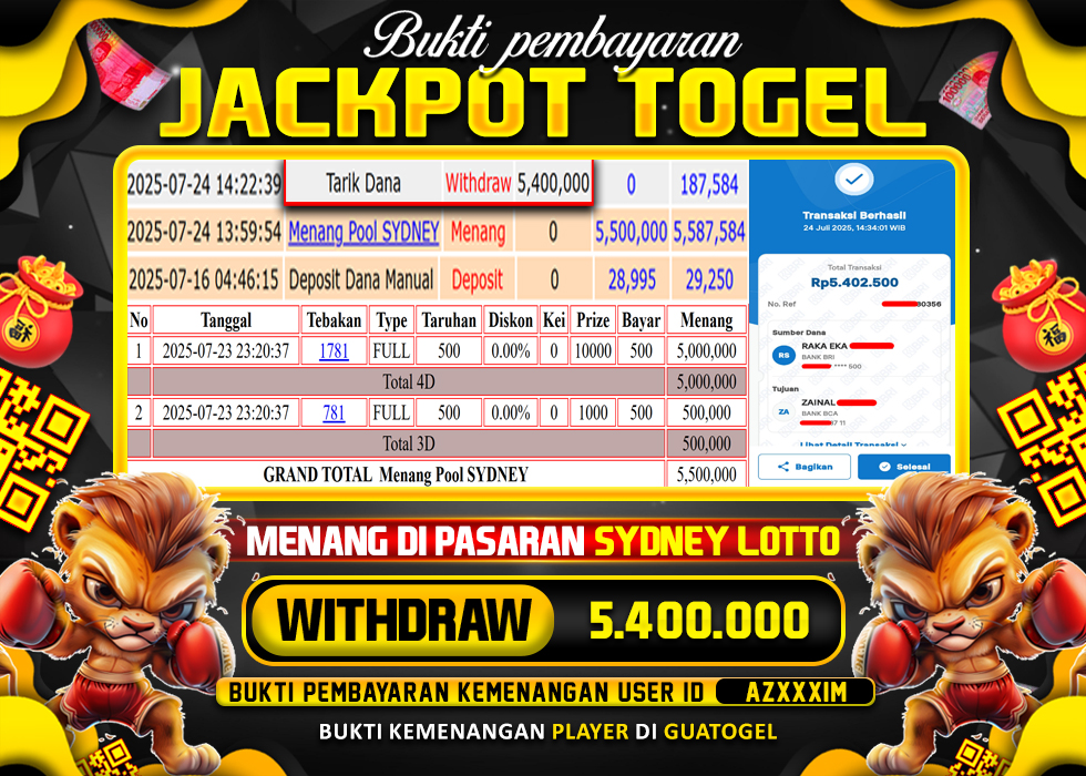 BUKTI JACKPOT LUNAS GUATOGEL