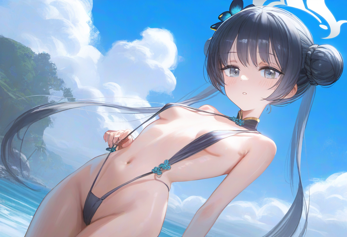 1girl, kisaki, blue archive, {kobayashi ritz}, {{reoen}}, [[liduke]], slingshot  s-4237546024