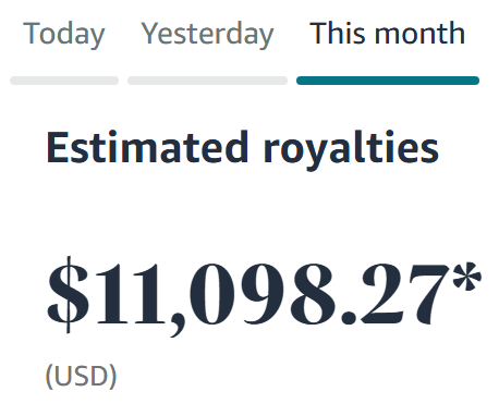 Amazon KDP $11K Proof