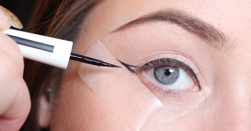 4. Use Tape For The Ideal Winged Eyes