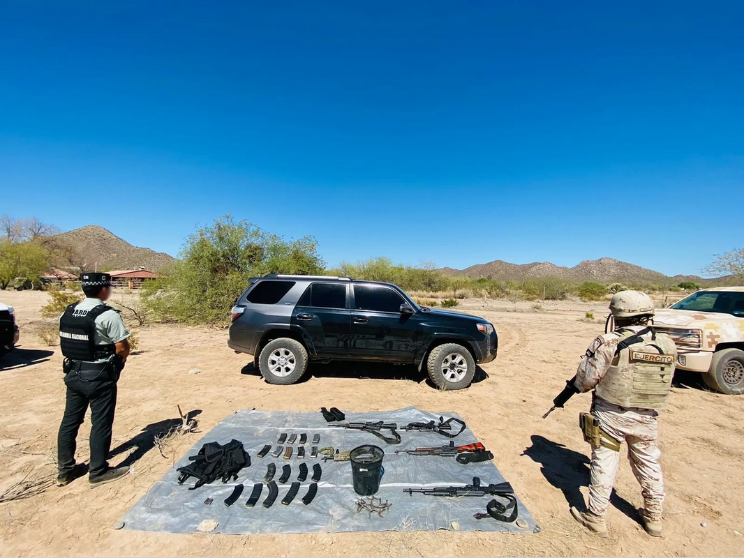 Combate al narco en Sonora: Detienen a una persona y aseguran material bélico