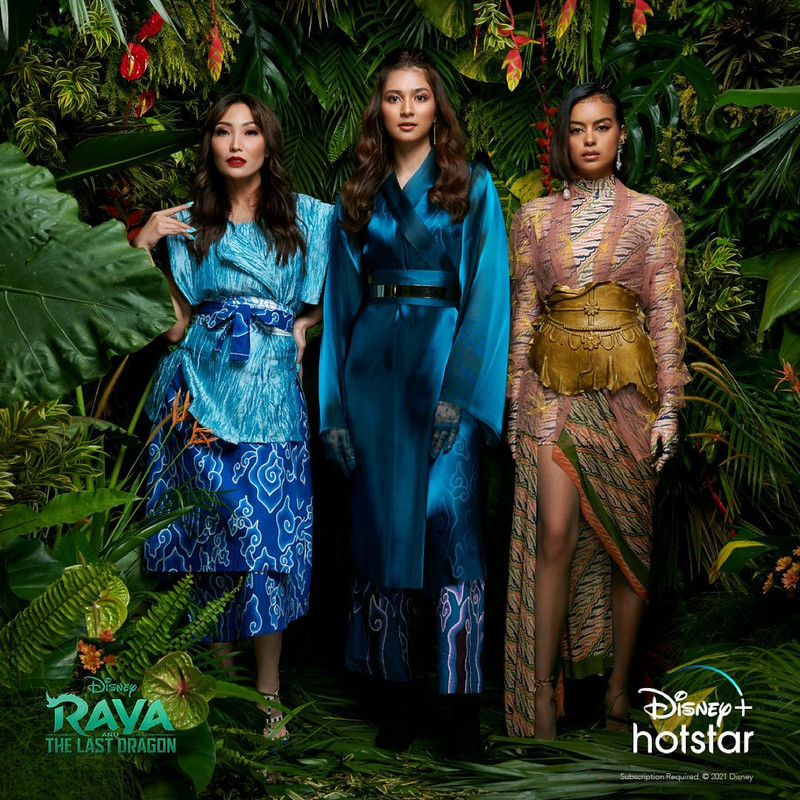 Ayu Dewi, Mikha Tambayong dan Eva Celia menjadi pengisi suara di film Raya and The Last Dragon.