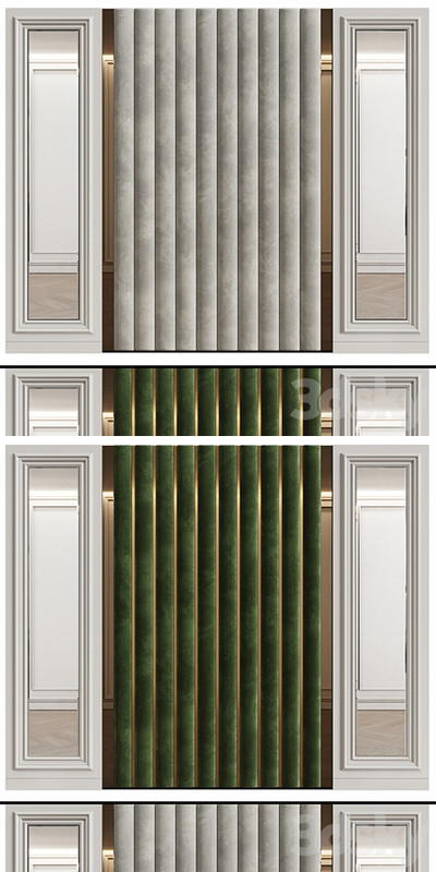 Wall panels in modern classic style 9