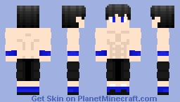 The Blue Lightning Minecraft Skin