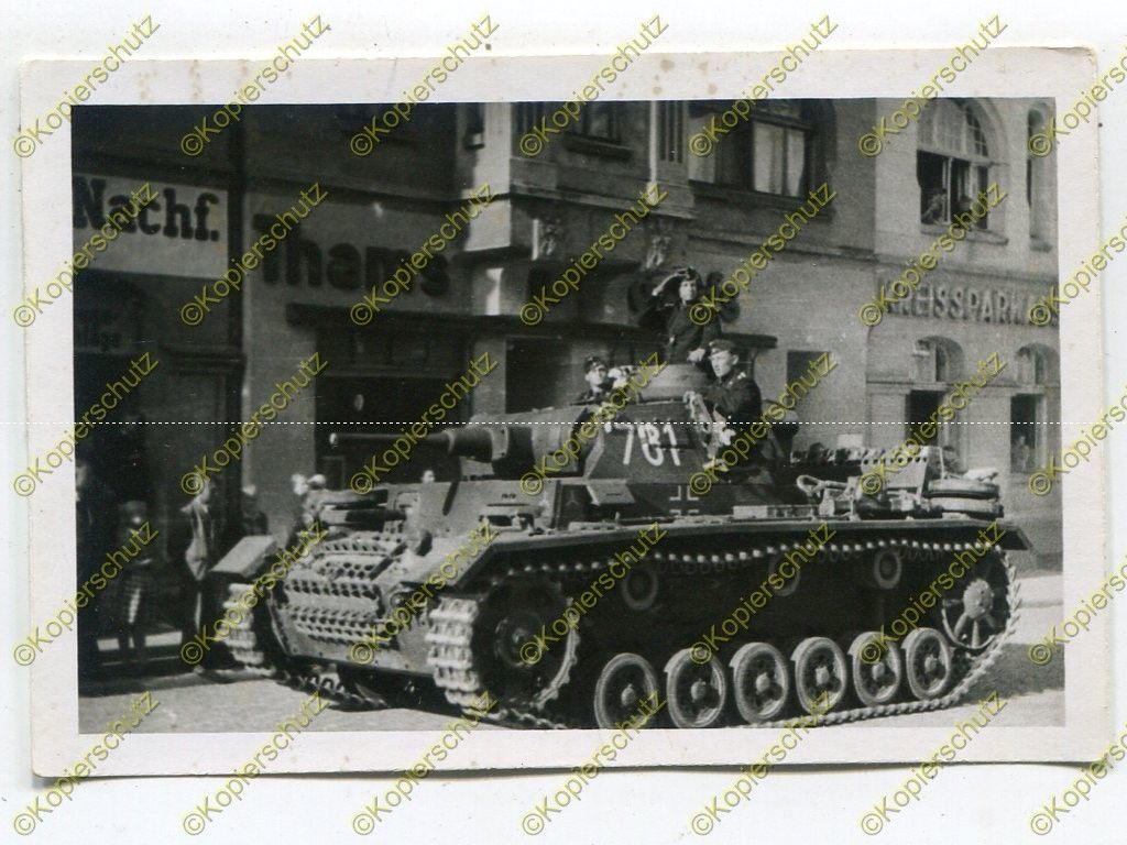 Foto, Panzer III, Leutnant Köhler, Turmnummer 73