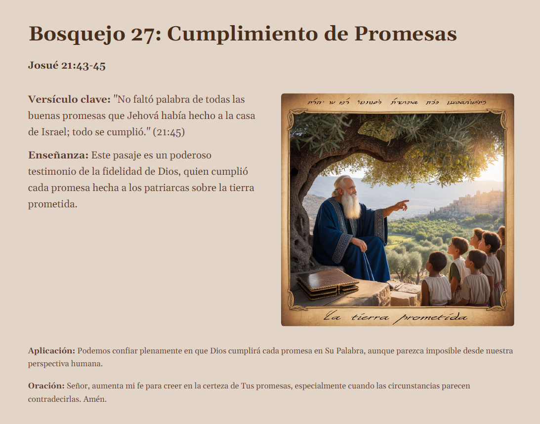 Bosquejo 27 Josué Muestra