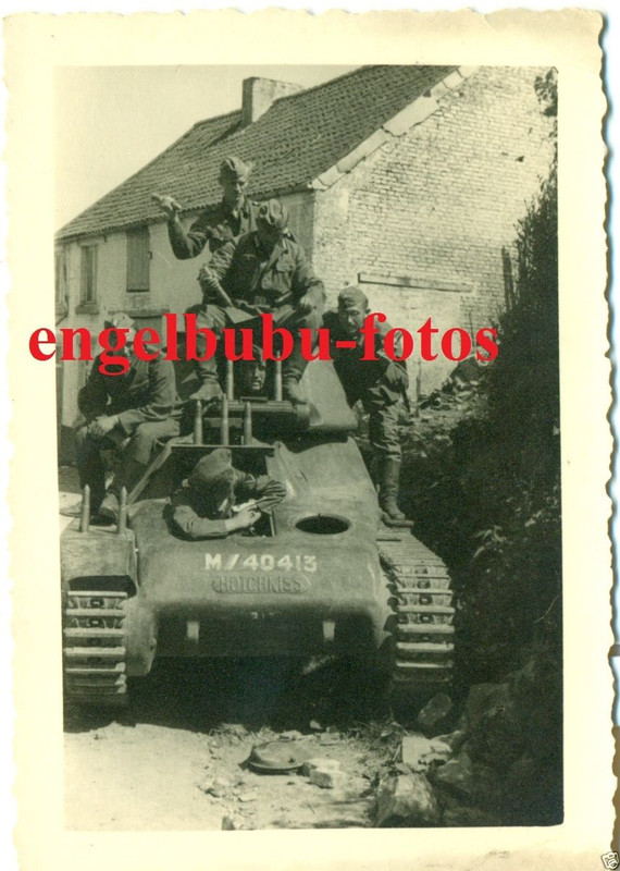 Französischer Hotchkiss mit M40413 - Erbeuteter 