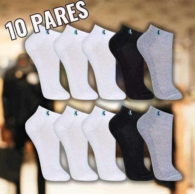 Kit 10 Pares Meia Lupo Soquete Cano Curto Algodão