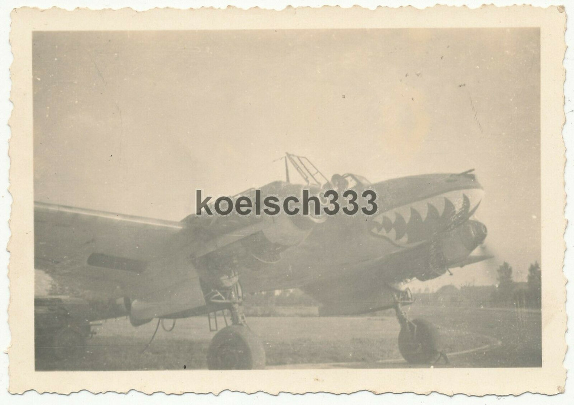 Foto Messerschmitt Me 110 Flugzeug Haifischgeschwader Zerstörergeschwader 76 ZG