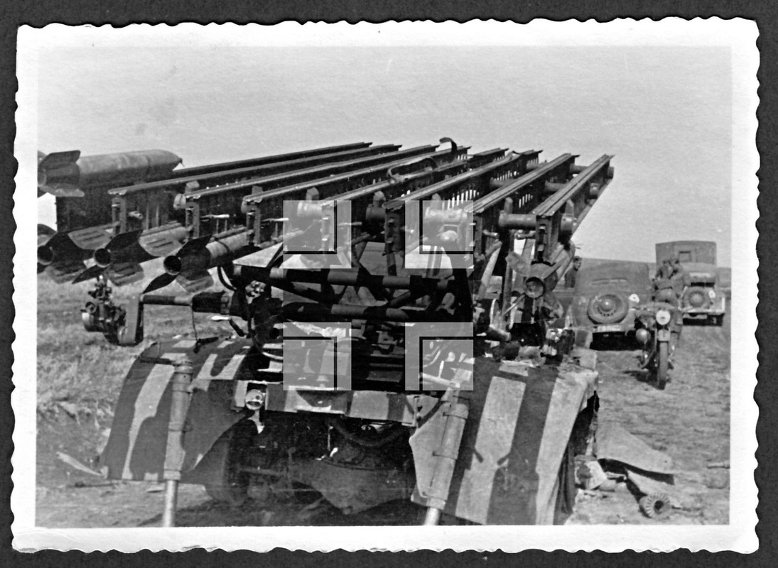 Orig. Foto 2.WK - Stalinorgel - Rußlandfeldzug