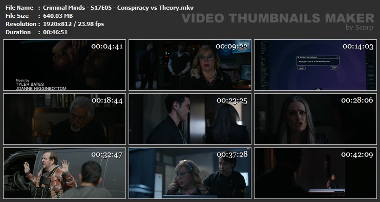 Criminal Minds - S17E05 - Conspiracy vs Theory.mkv
