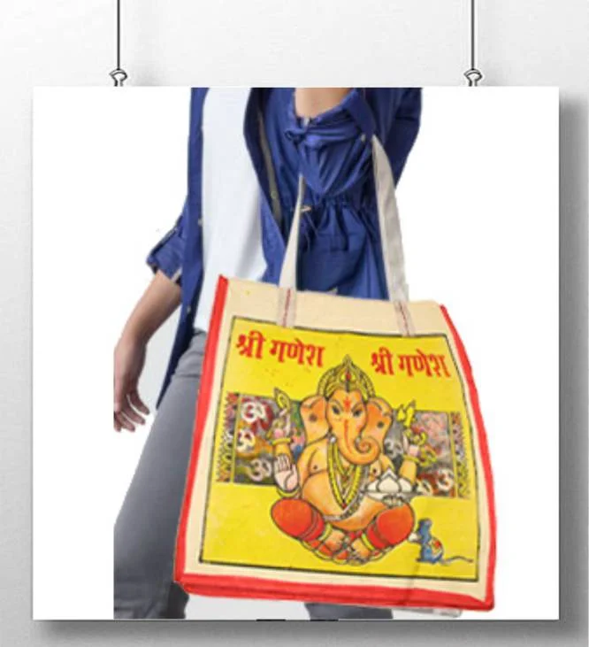 Jute Cloth Grocery Thaila Bag Manufactured by Colormann