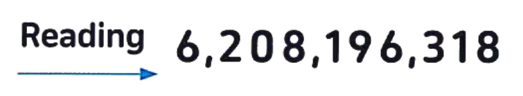 How to read a large number step 3