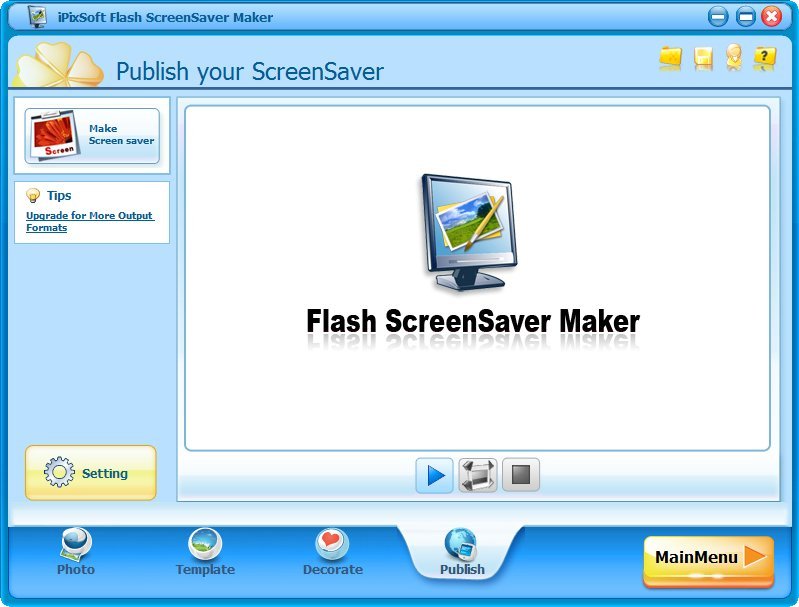 iPixSoft Flash ScreenSaver Maker 4.4.0 Multilingual