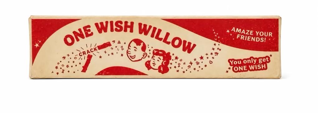 One Wish Willow 包装盒 - 点击许愿！