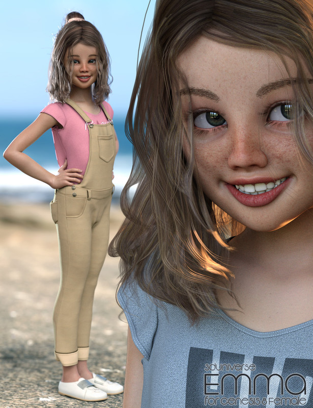 Emma Character, Hair, Clothing and Accessories for Genesis 8 Female(s) Emma Character, Hair, Clothing and Accessories for Genesis 8 Female(s)