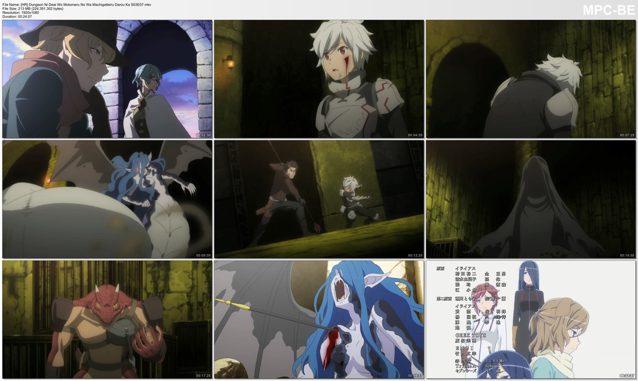 [HR] Dungeon Ni Deai Wo Motomeru No Wa Machigatteiru Darou Ka S03E07.mkv_thumbs
