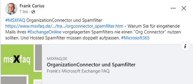 Spam Filter bei Exchange Online