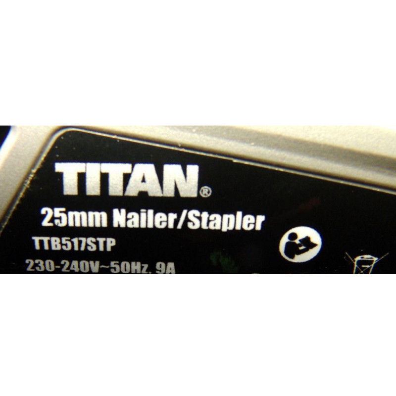 TITAN HEAVY DUTY 25MM SECOND FIX ELECTRIC NAIL GUN / STAPLER 240V eBay