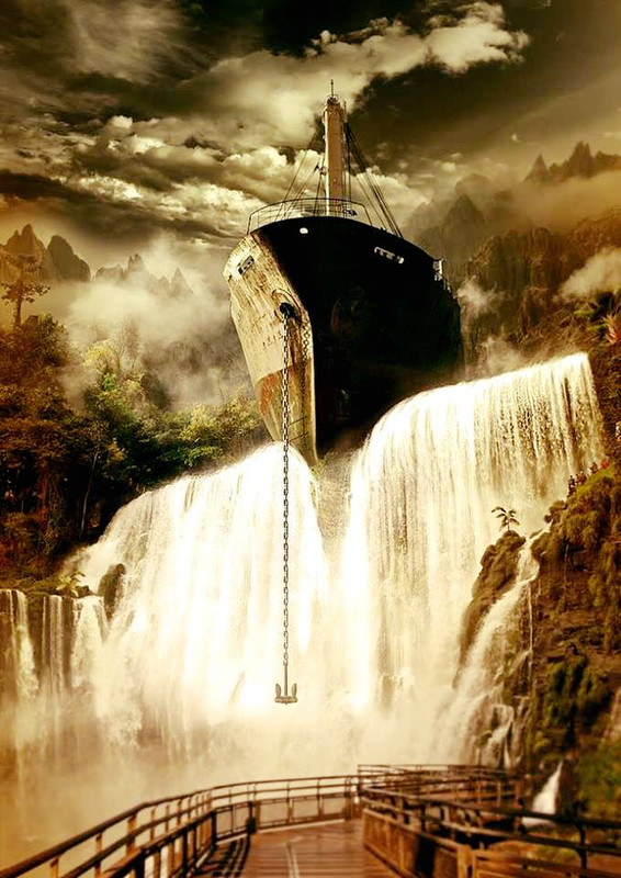 waterfallship