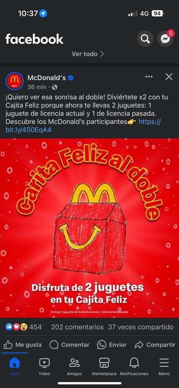 McDonald's: Juguete Doble En La Cajita Feliz 
