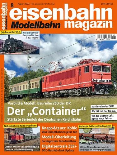 Cover: Eisenbahn Modellbahn Magazin No 08 August 2022