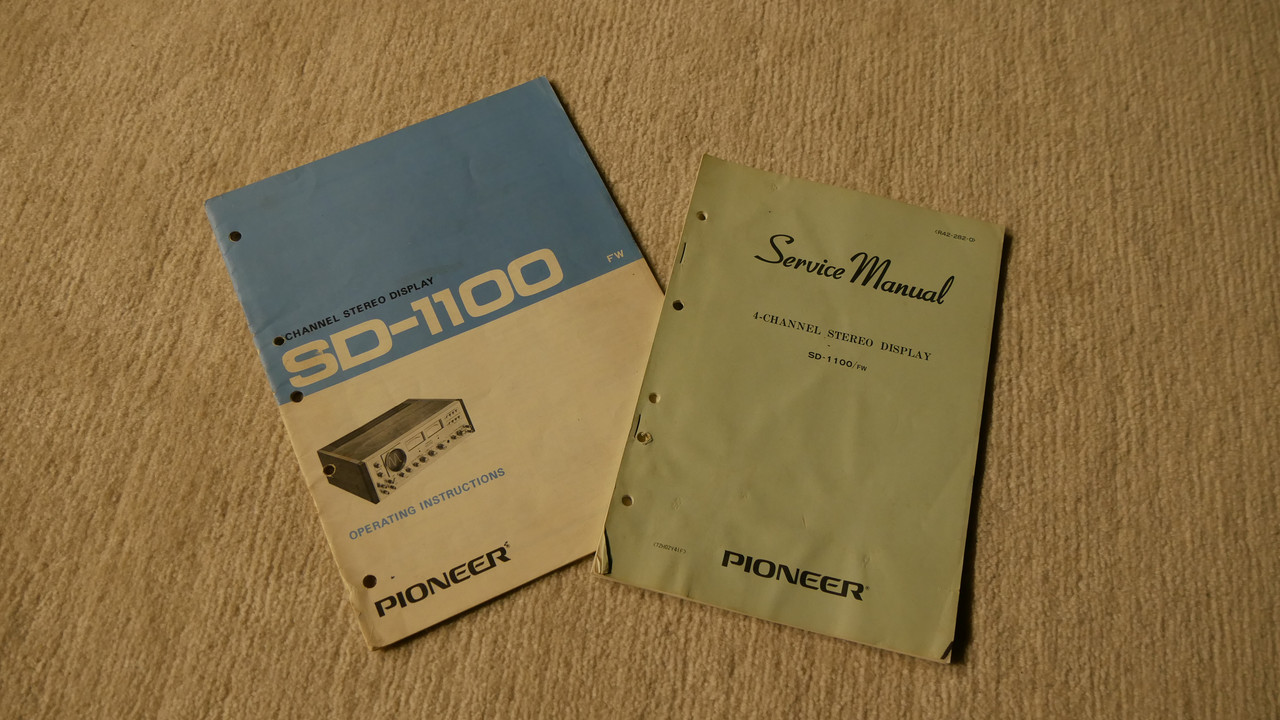 SD-1100 owner_service manual (i)