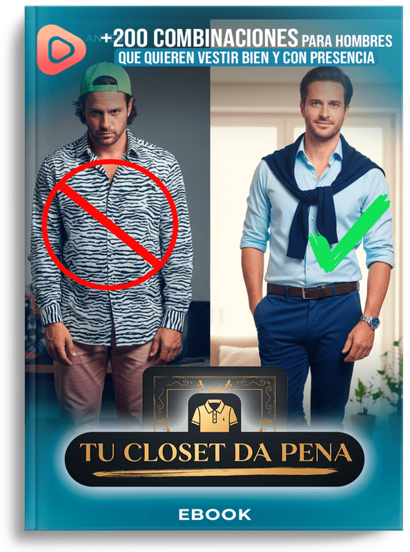 Hombre vistiéndose bien