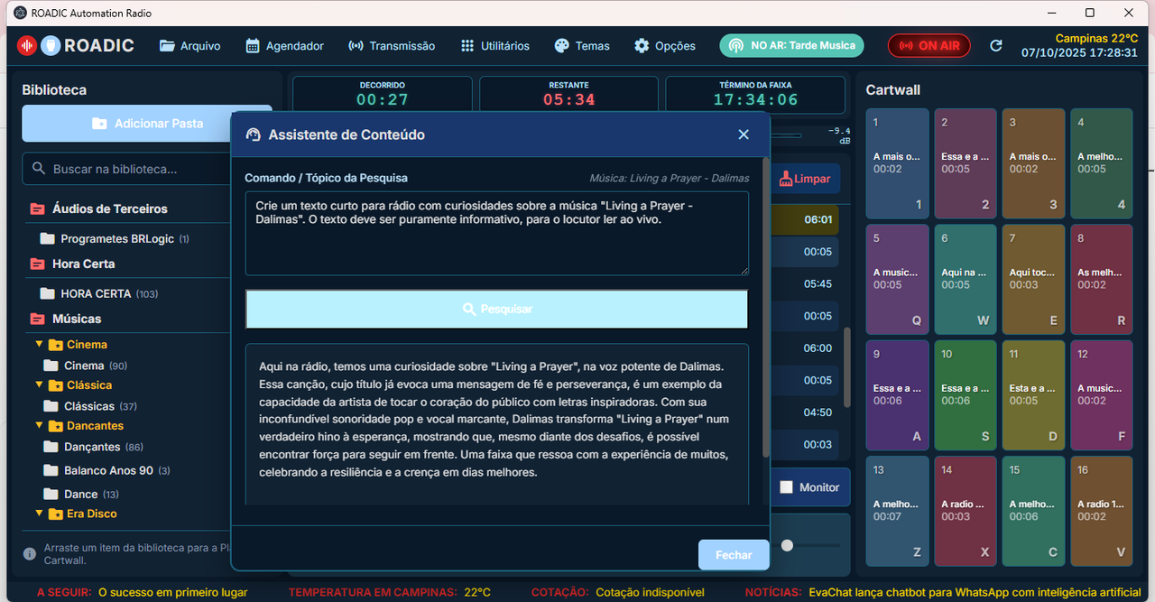 Co-Piloto IA em ação
