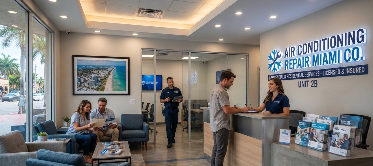Air Conditioning Repair Miami CO reception with customers