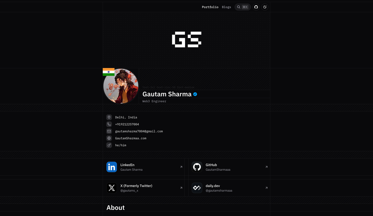 Welcome to gautamsharma.me