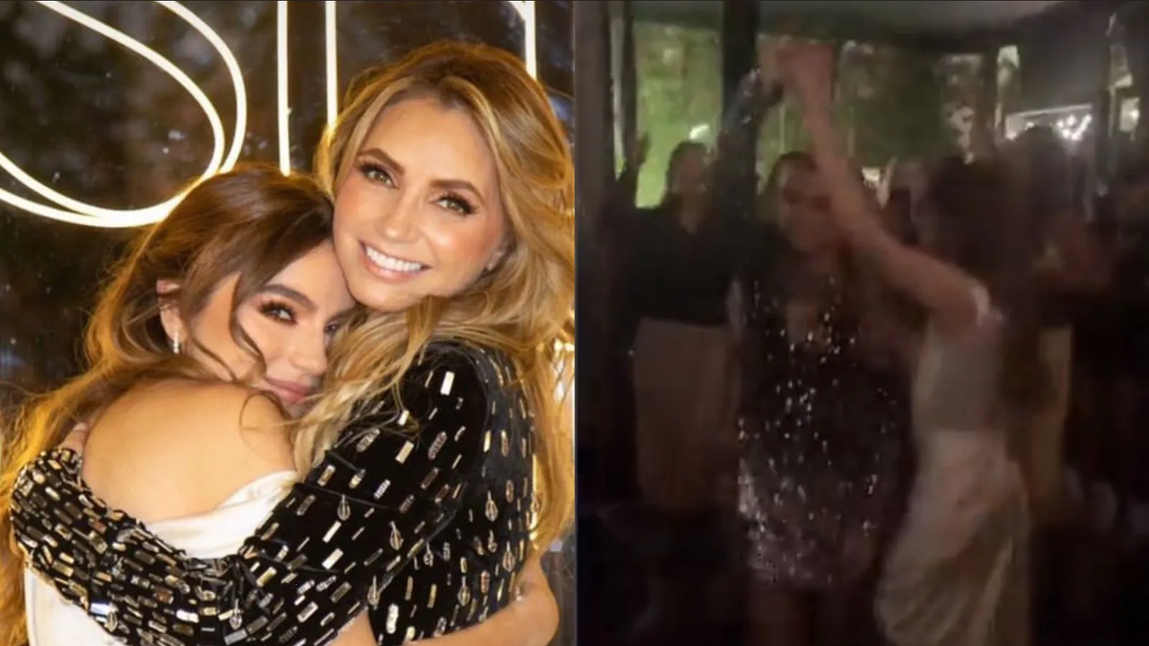 Tremendo bailazo el de Angélica Rivera en la fiesta de compromiso de su hija