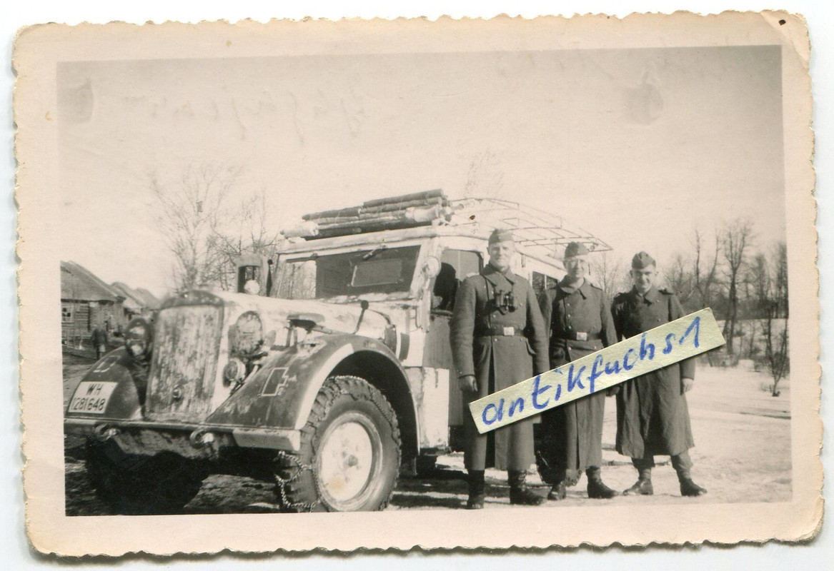 WH-Funkwagen-LKW mit weißem Tarnanstrich 1943 im 2.WK