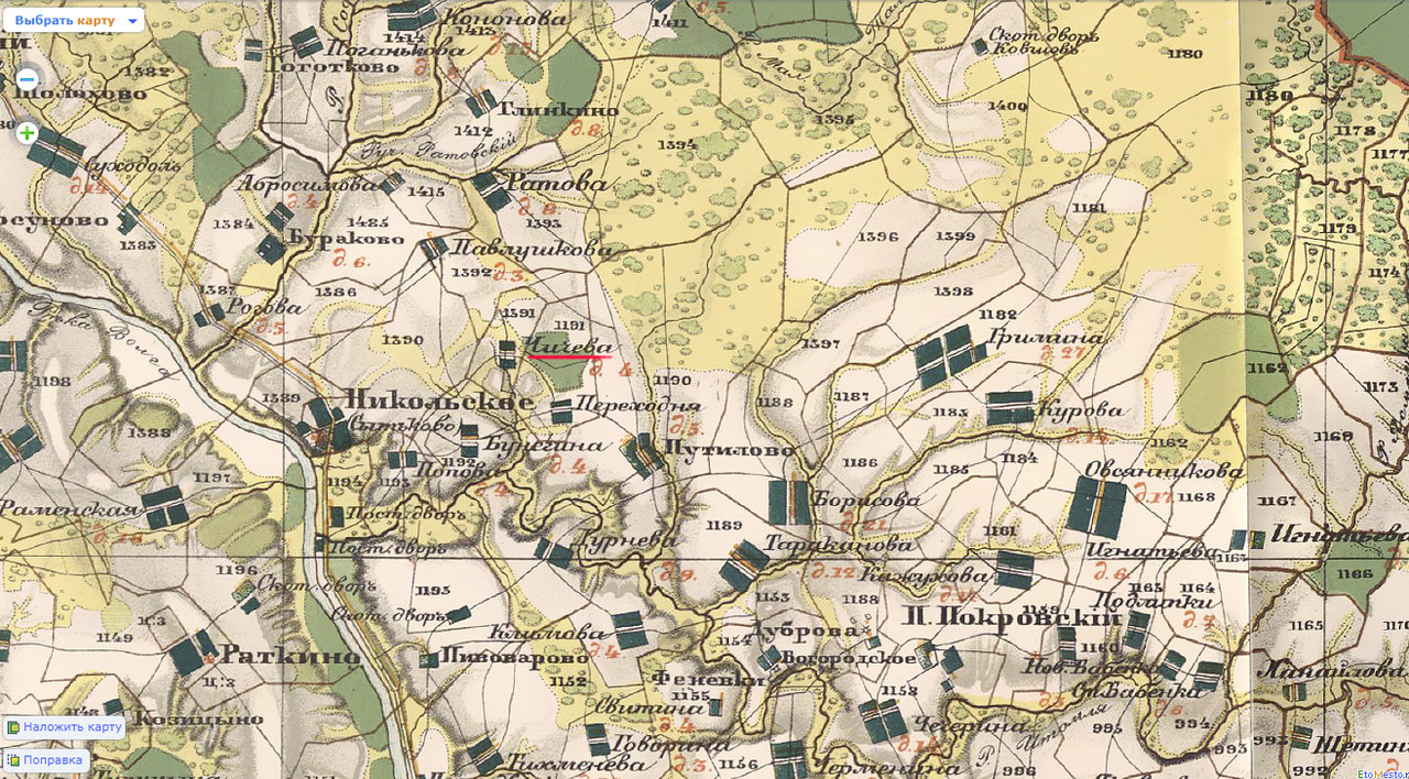 Карта Менде