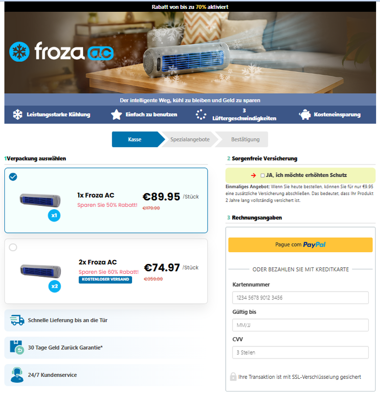 Offizielles Froza AC Angebot
