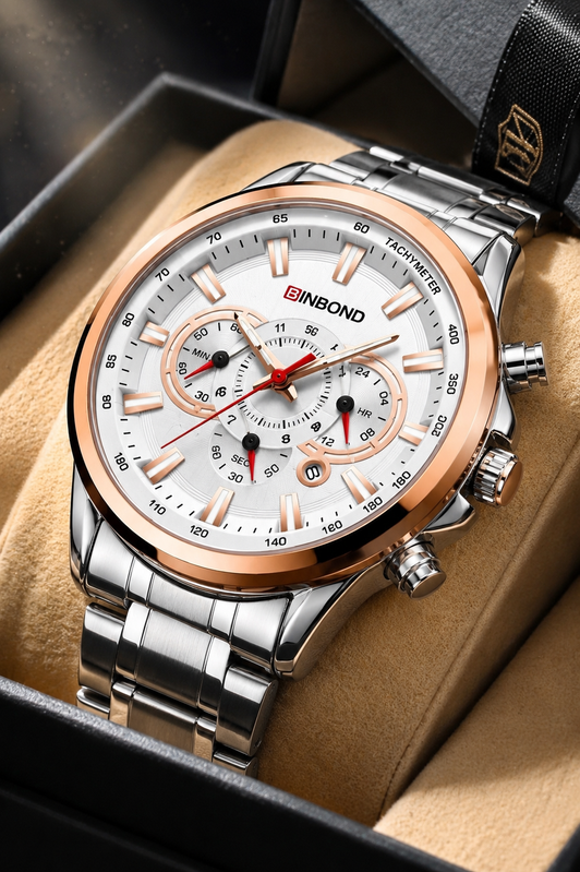 Binbond wristwatch lifestyle photo 3