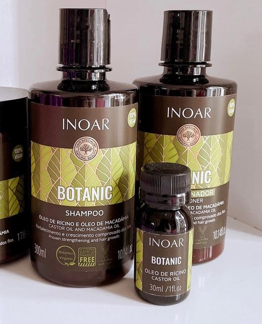 Kit Botanic Sh + Cond 300+ Óleo Rícino 30Ml, Inoar