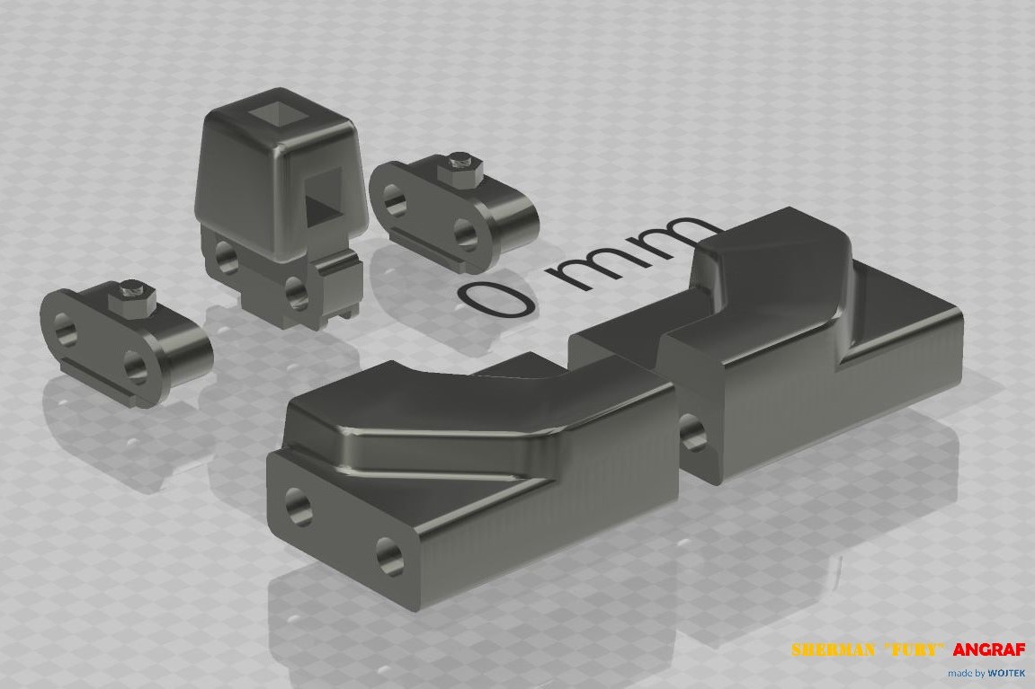 M4A3E8 SHERMAN  FURY 191 3D