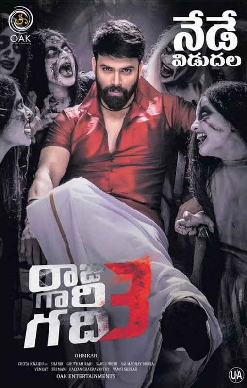 Raju Gari Gadhi 3 (2019) Telugu 720p WEB-HDRip 800MB ESub