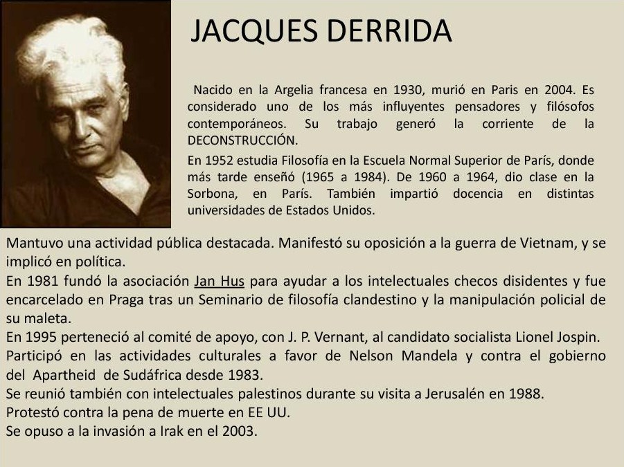 derrida - Jacques Derrida: Bibliografía