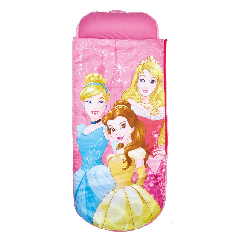 Disney Princess Junior ReadyBed - 2 in 1 kids sleeping bag and inflatable air bed in a bag with a pump