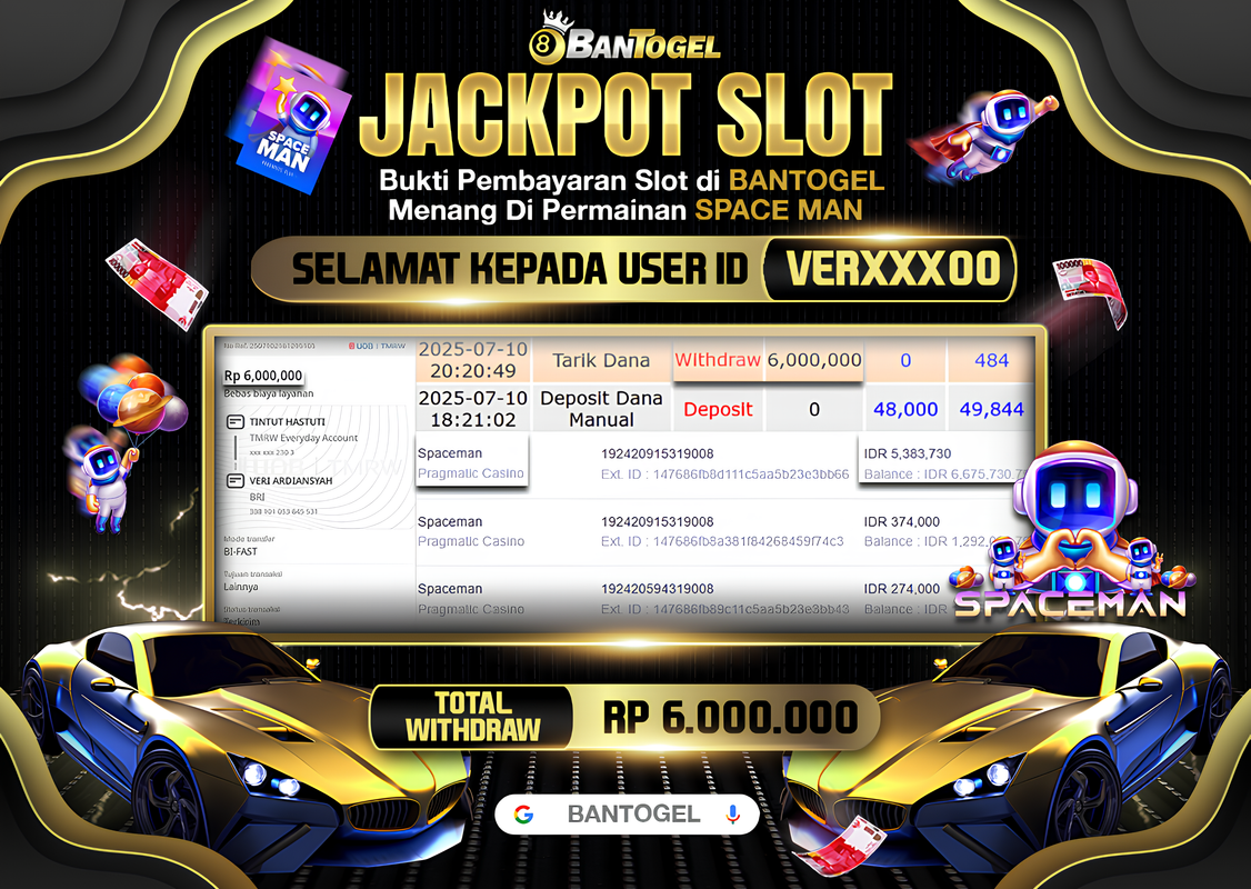 BUKTI JACKPOT LUNAS BANTOGEL