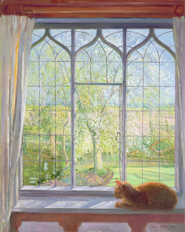 Timothy-Easton-Window-in-Spring-1992-Meister-Drucke-203648