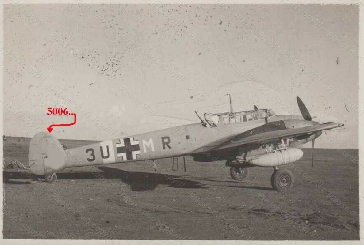 Me110 ZG26 Wk Nr 5006 Kennung 3U MR - Afrika