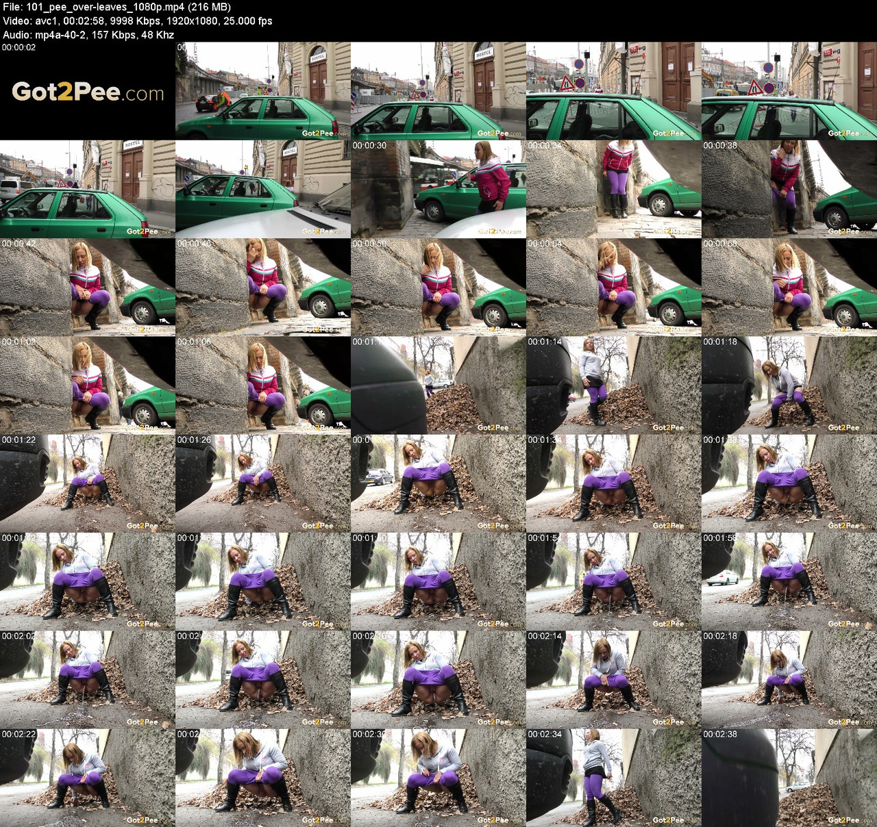 101 pee over leaves 1080p