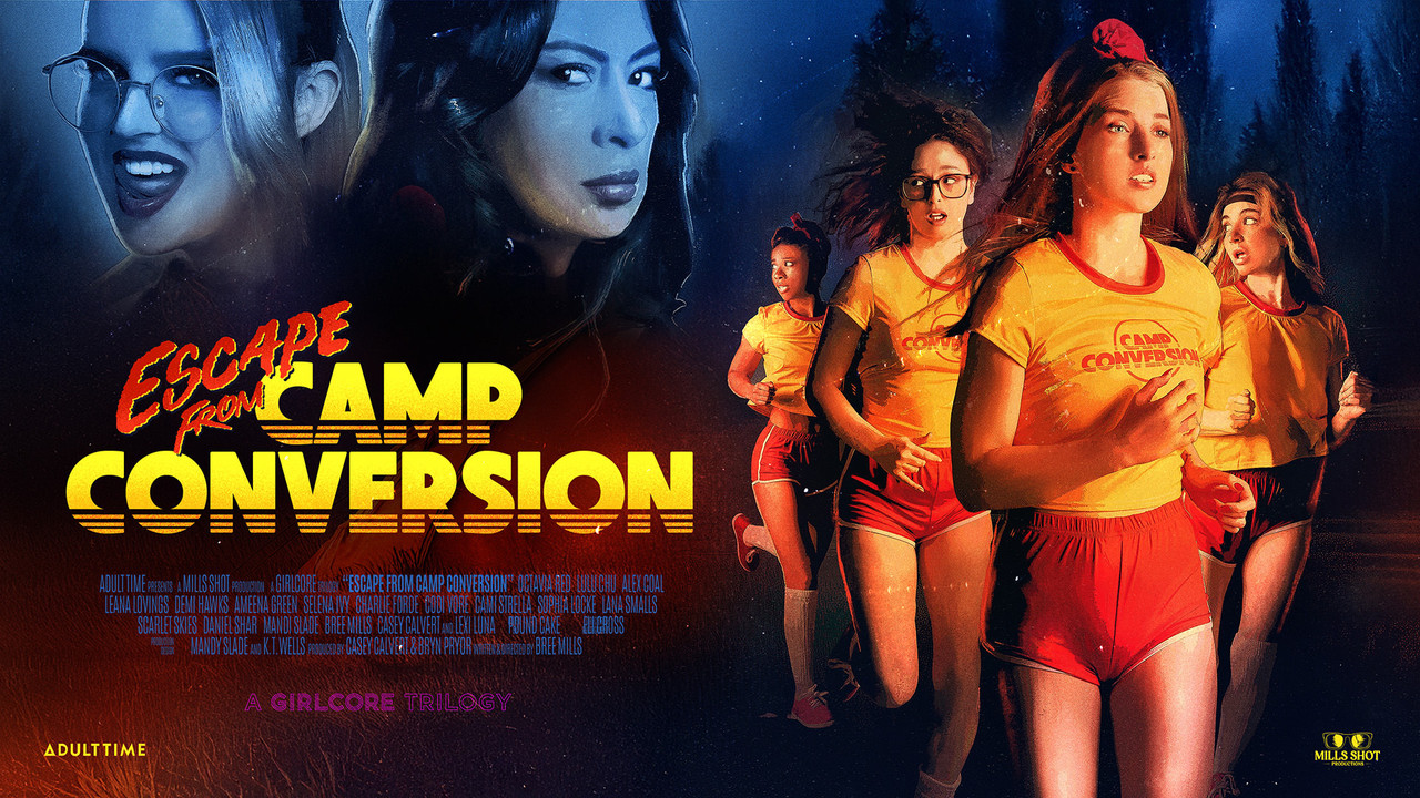 AdultTime 25 05 29 Leana Lovings, Demi Hawks, Codi Vore, Octavia Red, Cami Strella, Ameena Green, Selena Ivy Escape From Camp Conversion Chapter 1