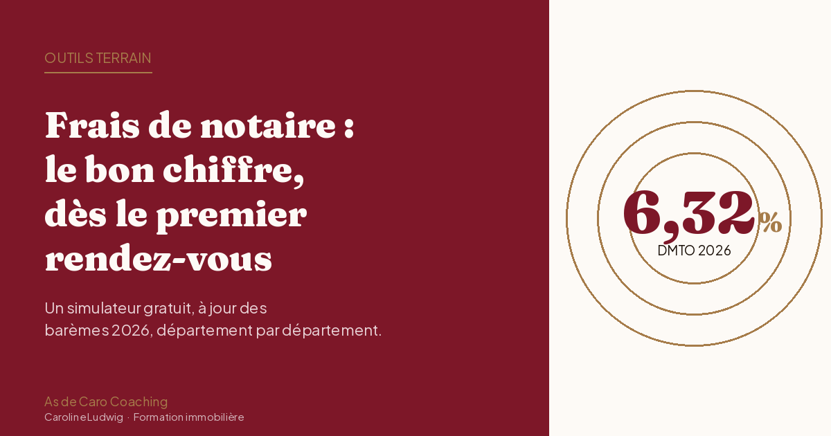 Frais de notaire 2026 : le simulateur gratuit à jour par département