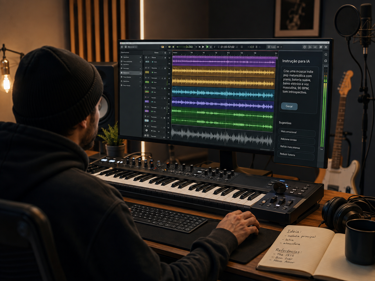 Criar música com inteligência artificial já vai muito além de escrever um prompt