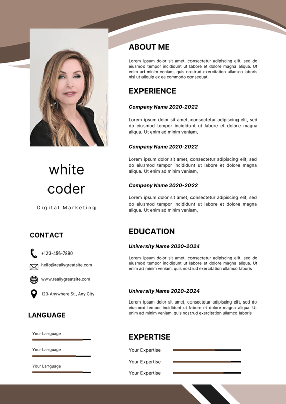 Brown-Gray-Modern-Professional-Resume preview