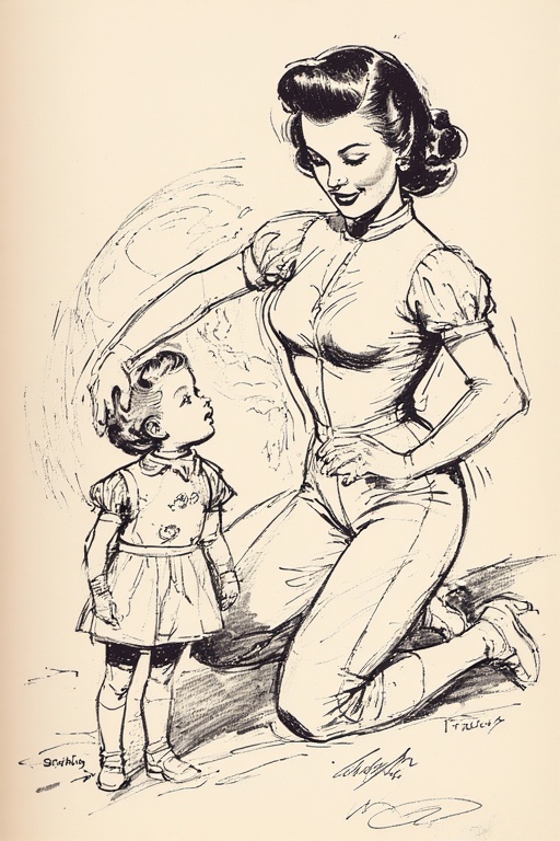 girl-and-daughter-Comic-art-ma-2